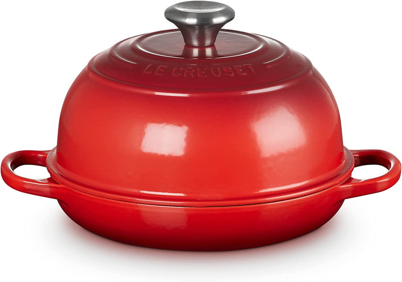 Le Creuset 9 1/2"/1 3/4 Qt. Signature Enameled Cast Iron Bread Oven - Cerise