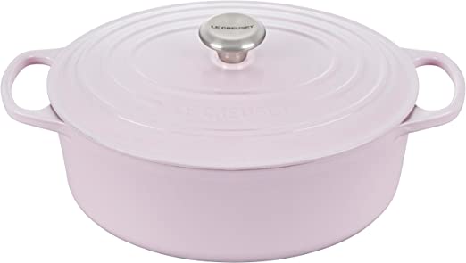 Le Creuset 6 3/4 Qt. Signature Oval Dutch Oven w/Stainless Steel Knob - Shallot- Personalized Engraving Available