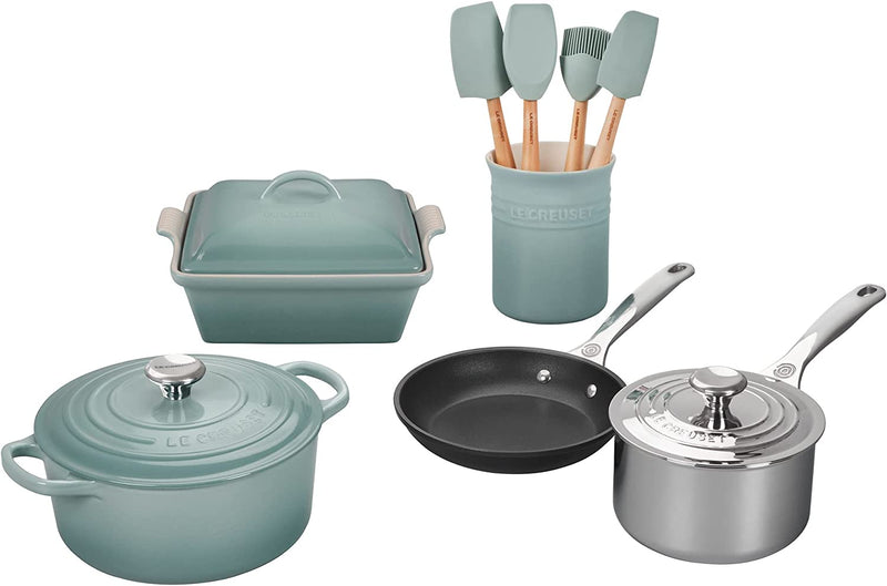 Le Creuset 12-Piece Mixed Material Set - Sea Salt