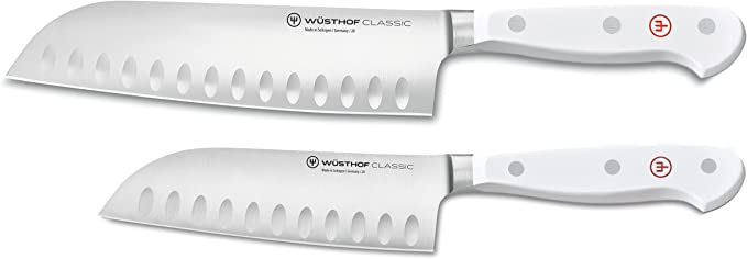 Wusthof Classic White - 2 Pc. Santoku Set