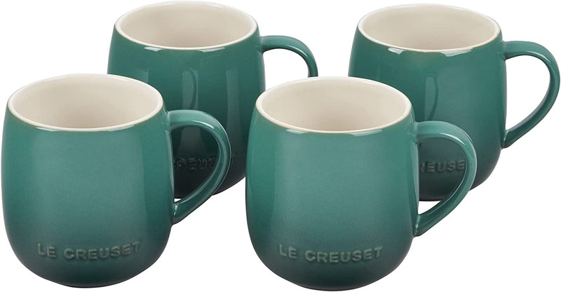 Le Creuset Set of 4 - 13 oz. Heritage Mugs - Artichaut