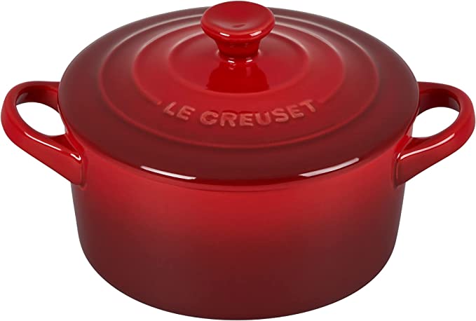 Le Creuset 14 oz. Stoneware Mini Round Cocotte - Cerise