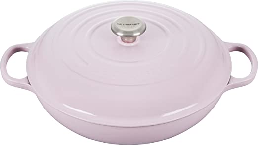 Le Creuset 5 Qt. Signature Braiser w/Stainless Steel Knob- Shallot- Personalized Engraving Available