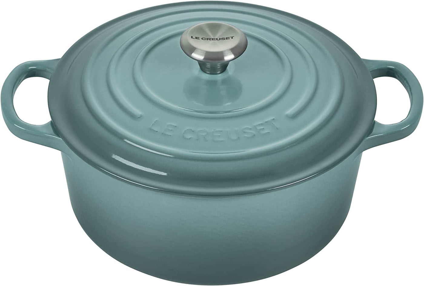 Le Creuset Signature Cast Iron Round Dutch Oven, 4 1/2-Qt.,[ Blue] 