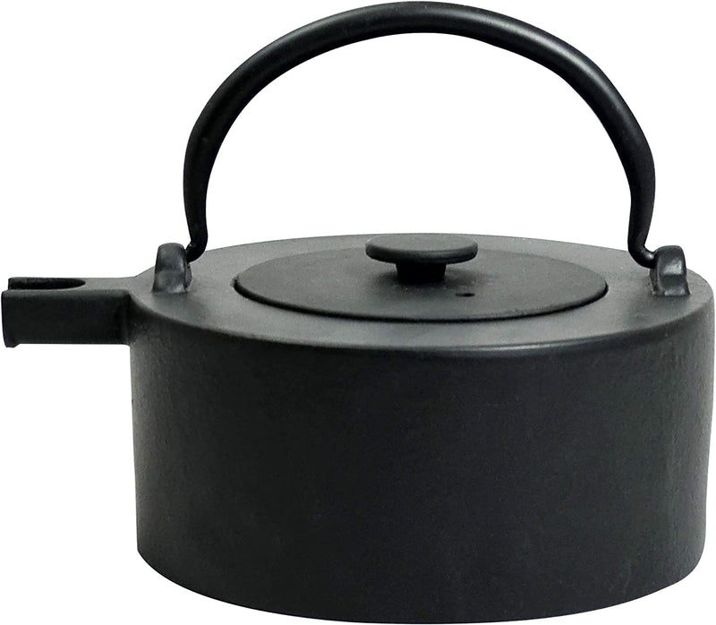 Ja by Freiling Tawa Cast Iron Teapot with Stainless Steel Infuser 17 oz - Black