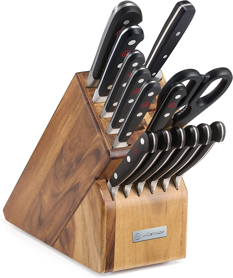 Wusthof Classic - 15 Pc. Knife Block Set, Acacia