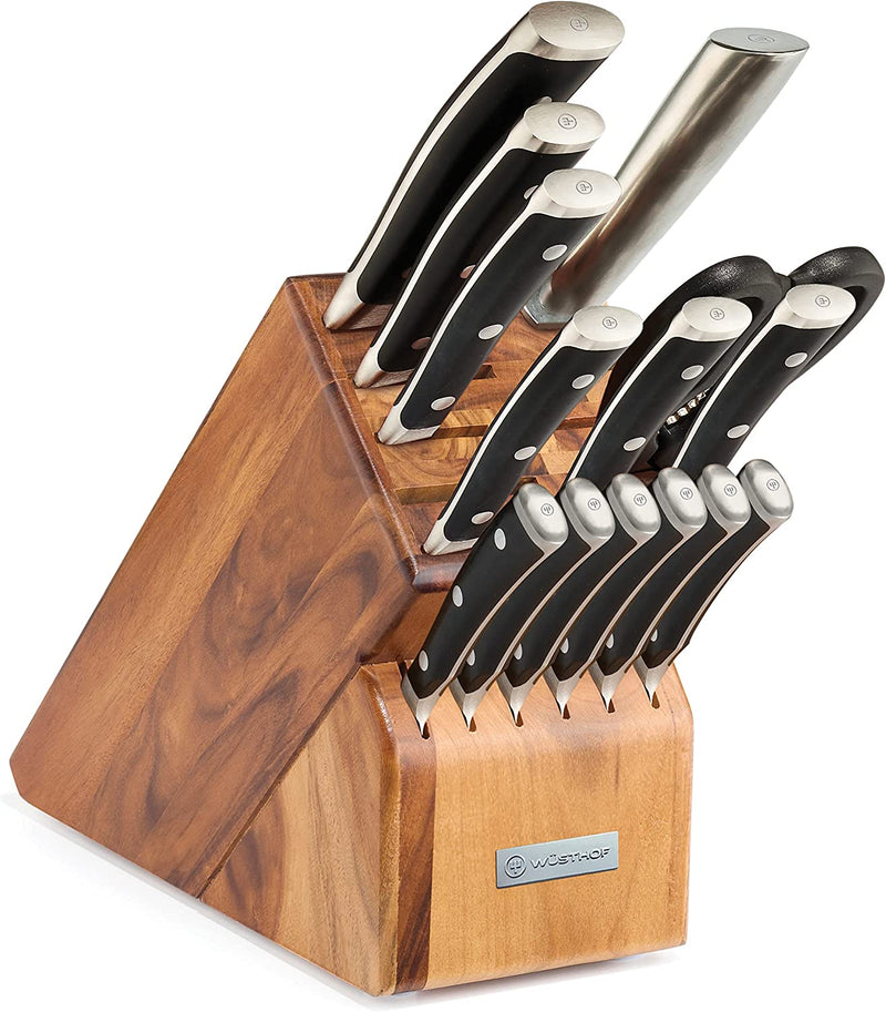 Wusthof Classic Ikon - 15 Pc. Knife Block Set, Acacia