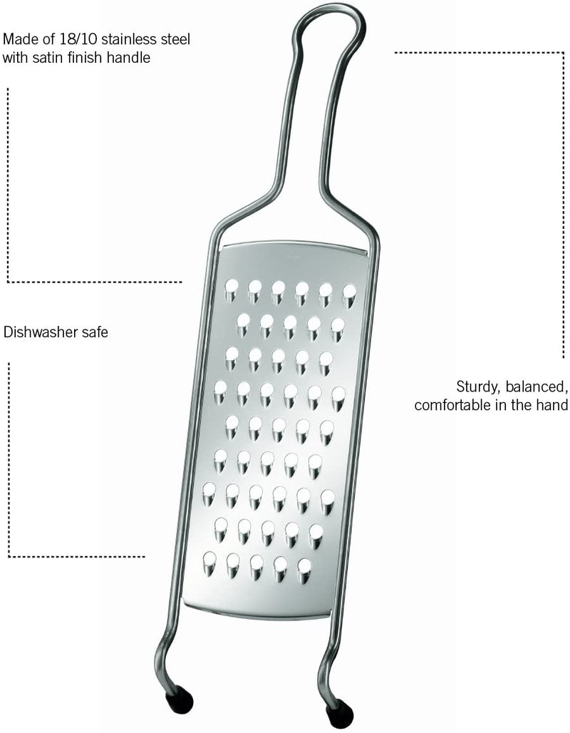 Rösle Stainless Steel Coarse Grater, Wire Handle, 15.9"