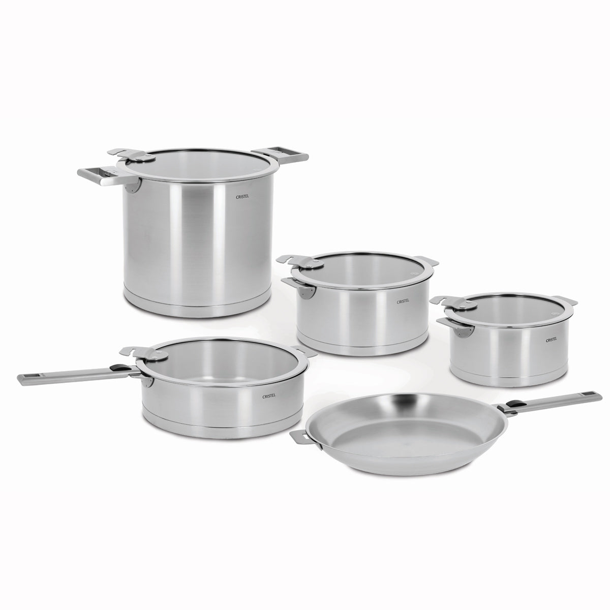 Cristel Mutine Removable Handle - 13-Pc Stainless Steel Cookware Set –  Chef's Arsenal