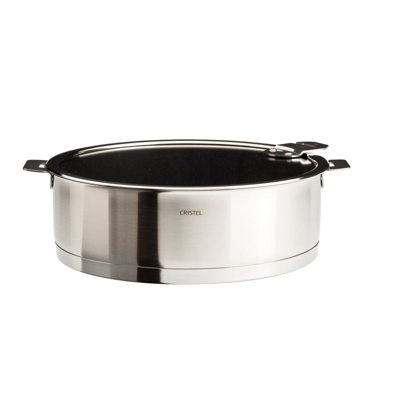 Cristel Strate Removable Handle - 4.5 Qt Non-Stick Saute Pan w/Lid