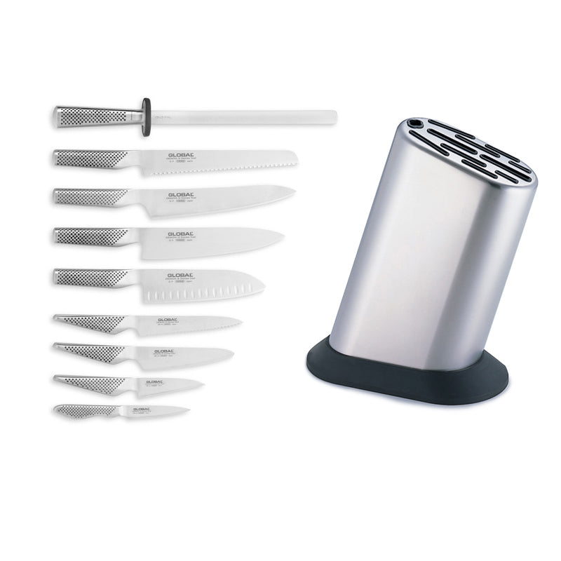 Global G-88/101ST - 10 Pc Knife Block Set