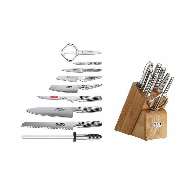 Global G-79589AU - 10 Pc. Takashi Knife Block Set