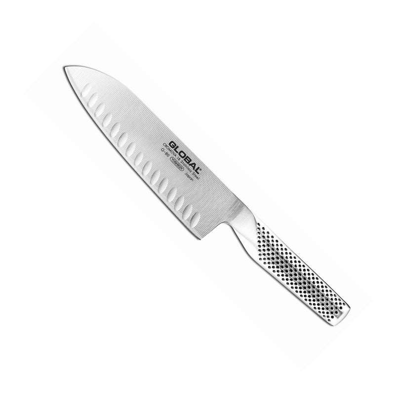 Global G-80 - 7" Hollow Ground Santoku Knife