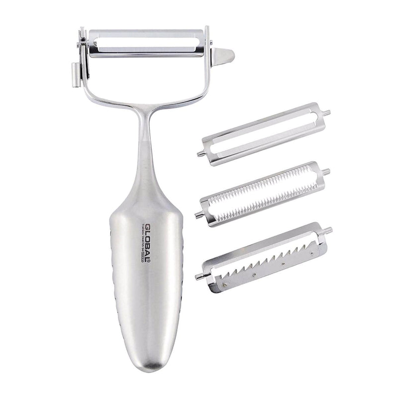 Global GS-94 - 2" 3-Way Peeler with Interchangeable Blades