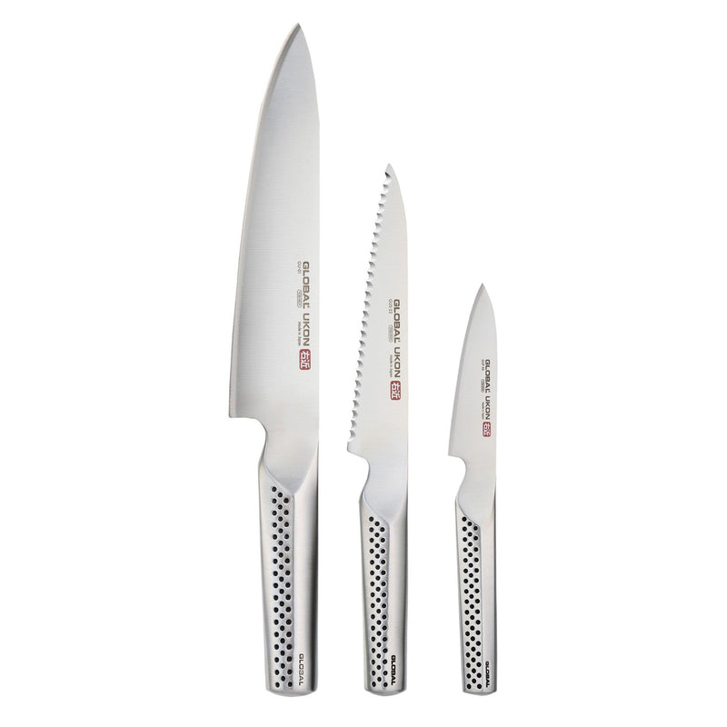 Global Ukon GU-3001 - 3-Pc Knife Set