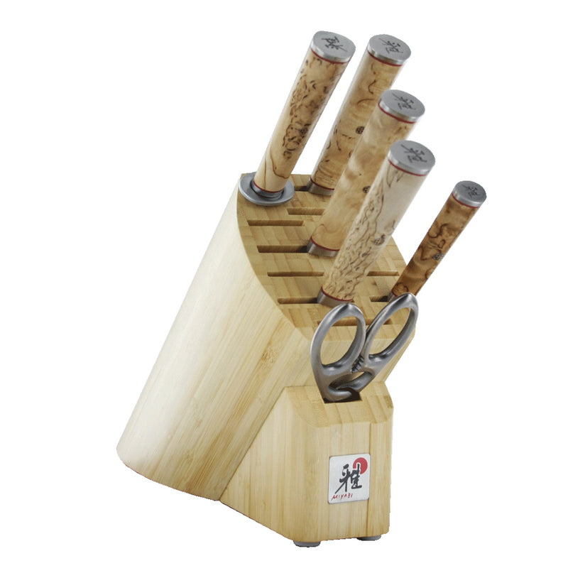 Henckels Miyabi Birchwood SG2 - 7 Pc Knife Block Set