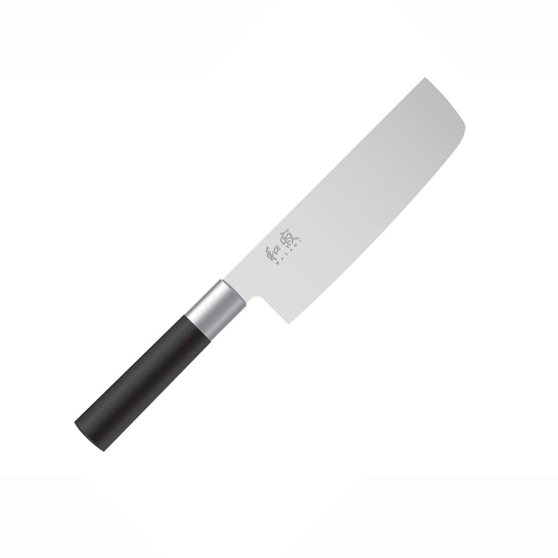 KAI Wasabi Black Santoku Kitchen Chef Knife 6 1/2 - Blade HQ