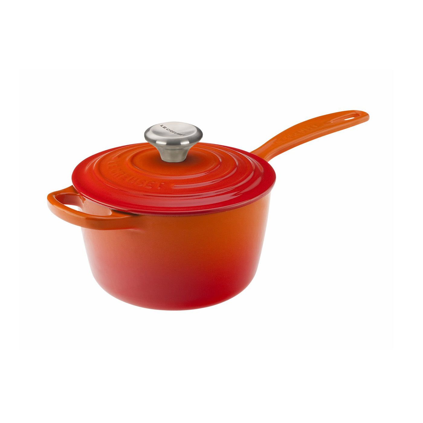 Le Creuset 2 Quart Stainless Steel Saucepan with Lid