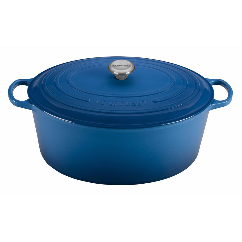 Le Creuset 15 1/2 Qt. Signature Oval Dutch Oven w/Stainless Steel Knob - Marseille- Personalized Engraving Available