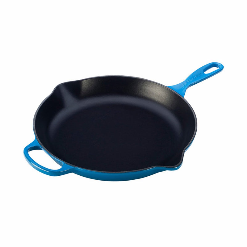 Le Creuset 11 3/4" (2 3/8 Qt.) Signature Iron Handle Skillet - Marseille