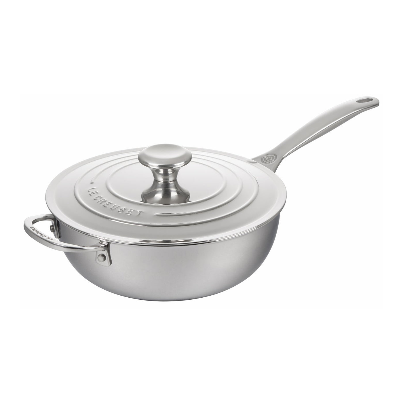 Le Creuset 3 1/2 Qt. Nonstick Saucier Pan - Stainless Steel