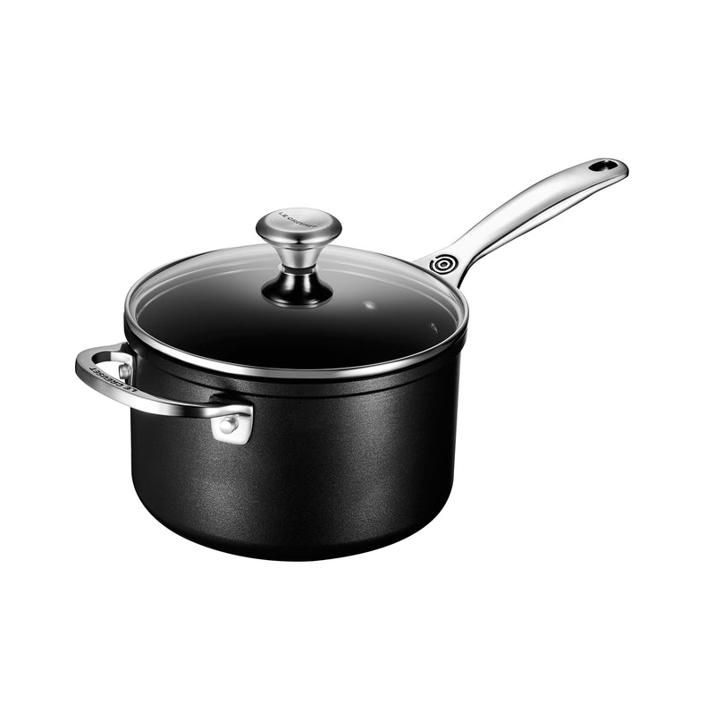 Le Creuset 3 Qt. Saucepan w/Glass Lid - Toughened Nonstick PRO