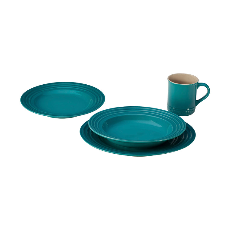 Le Creuset 4 Piece Dinnerware Set - Caribbean