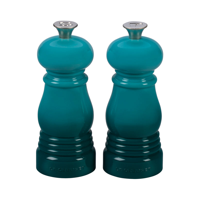 Le Creuset 5" x 2" Petite Salt and Pepper Mill Set - Caribbean