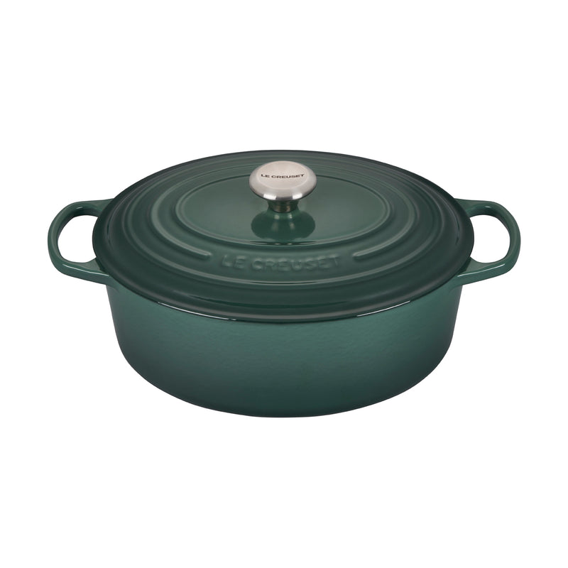 Le Creuset 6 3/4 Qt. Signature Oval Dutch Oven w/Stainless Steel Knob - Artichaut- Personalized Engraving Available