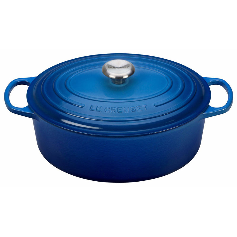 Le Creuset 6 3/4 Qt. Signature Oval Dutch Oven w/Stainless Steel Knob - Marseille- Personalized Engraving Available