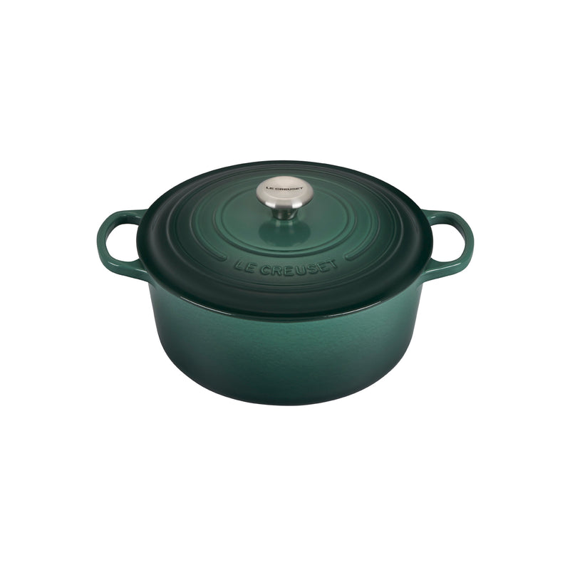 Le Creuset 7 1/4 Qt. Signature Round Dutch Oven w/Stainless Steel Knob - Artichaut- Personalized Engraving Available