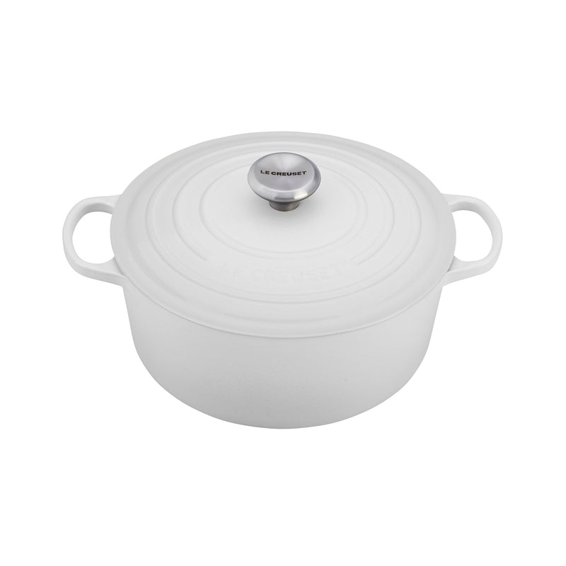 Le Creuset 7 1/4 Qt. Signature Round French Oven - White