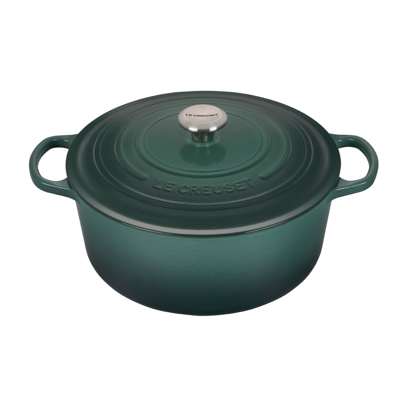 Le Creuset 9 Qt. Signature Round Dutch Oven w/Stainless Steel Knob - Artichaut- Personalized Engraving Available