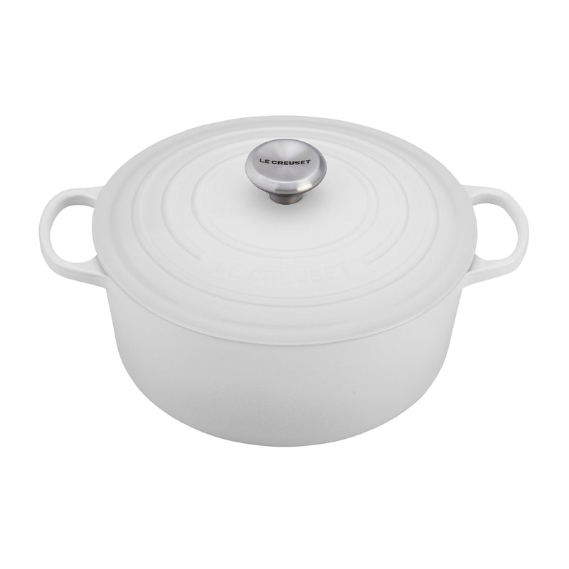 Le Creuset 9 Qt. Signature Round French Oven - White