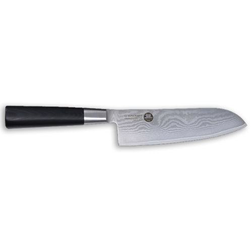 Messermeister Mu Micarta 6.1/2" Santoku Knife with Damascus Blade