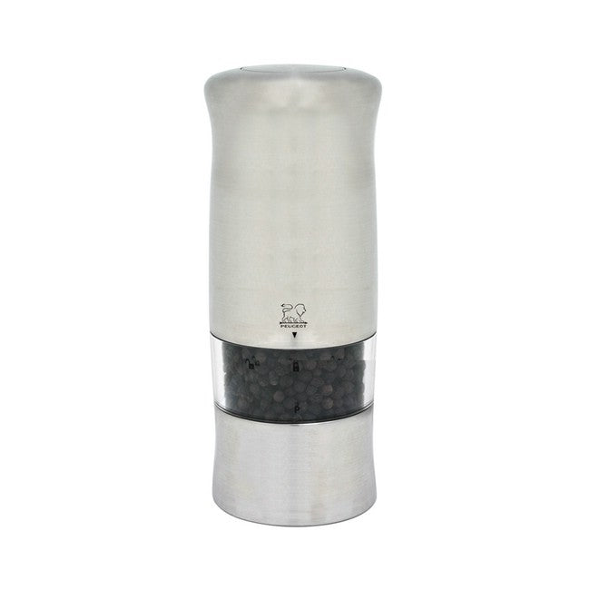 Peugeot Zeli Electric Brushed Nickel Plate Pepper Mill 14cm/5.5"