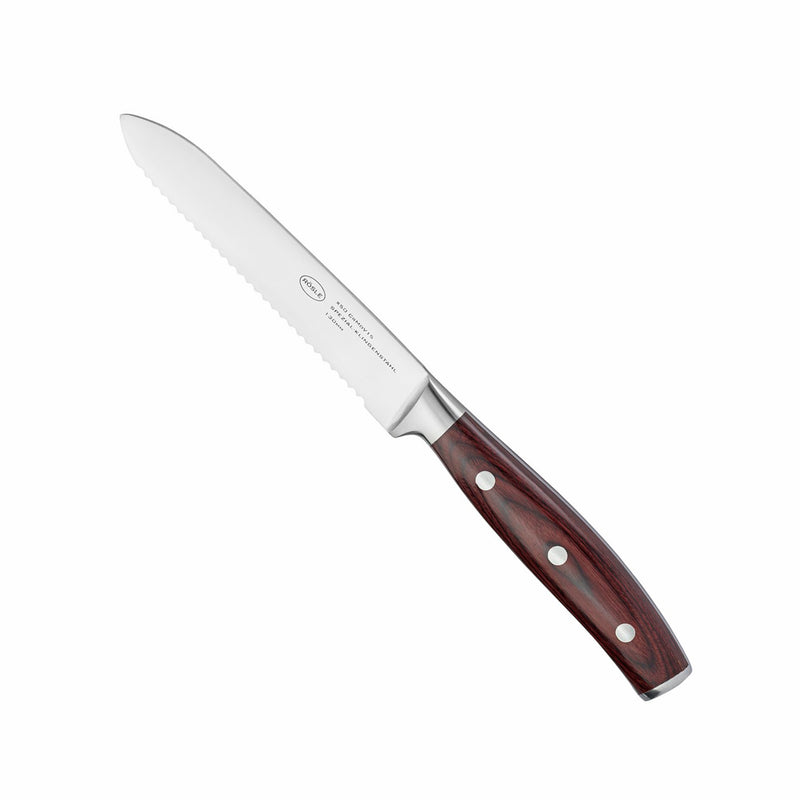 Rösle Rockwood 5.1" Universal Serrated Knife