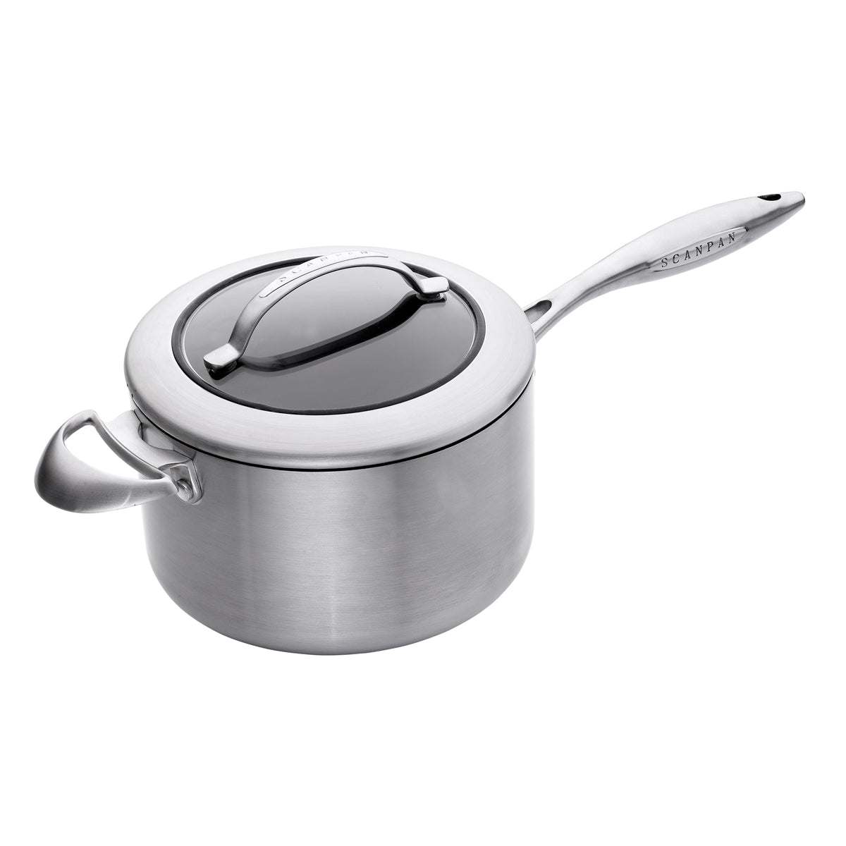 4-quart Covered Stainless Steel Saucepan