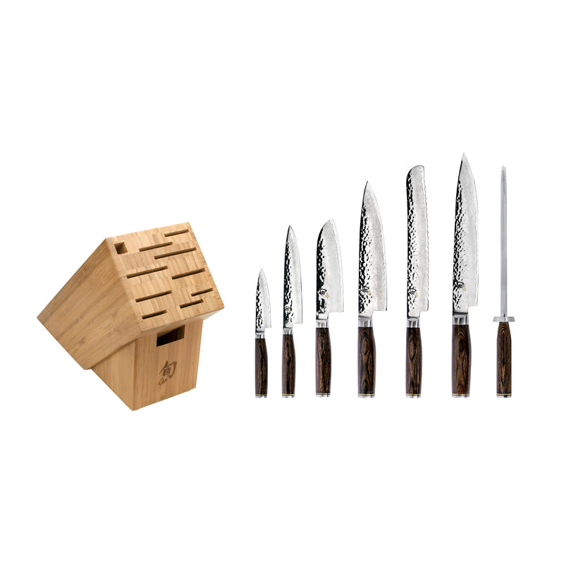 Shun Premier 8 Pc Professional Knife Block Set