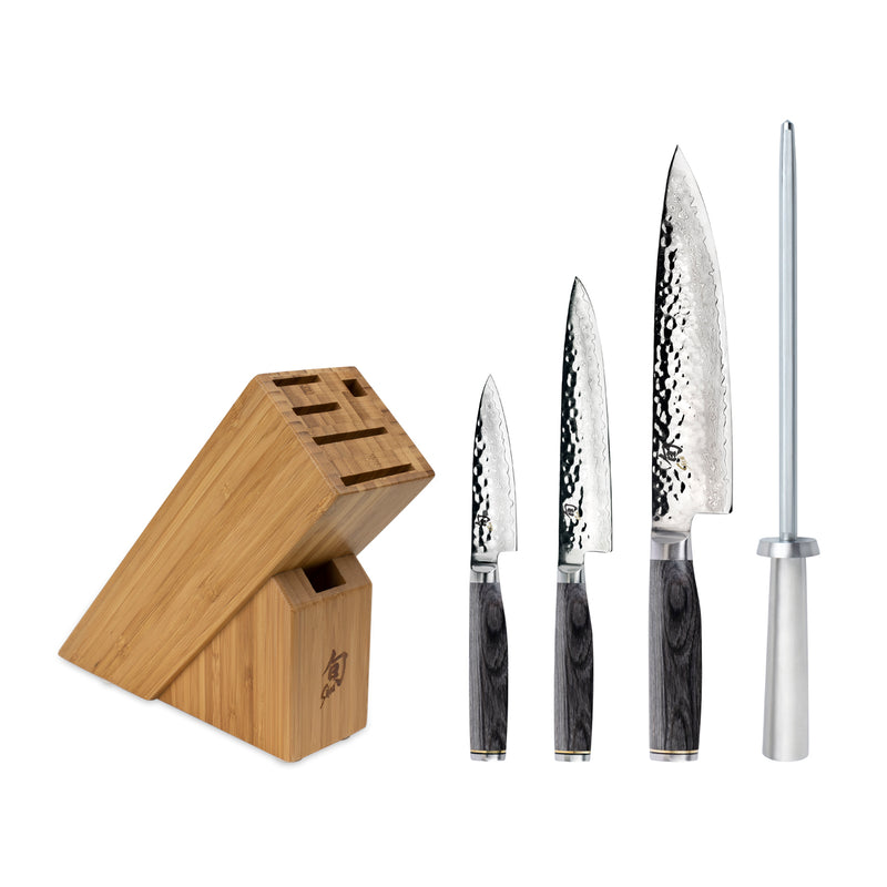 Shun Premier Grey - 5 Pc. Starter Knife Block Set