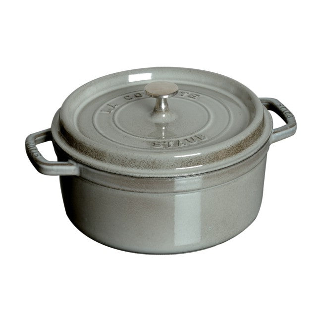 Staub Round Cocotte - 5.5Qt - Graphite Grey