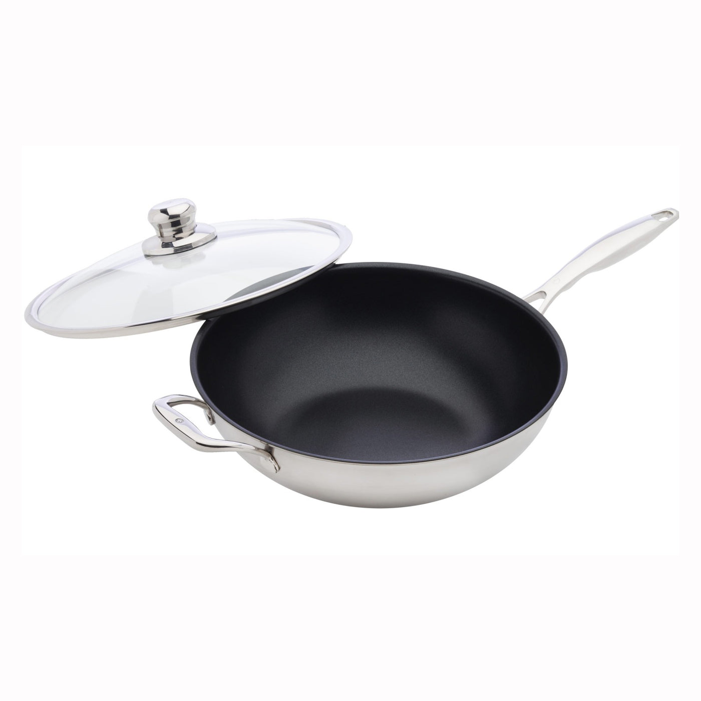 Swiss Diamond Nonstick Clad 12.5 Wok with Lid