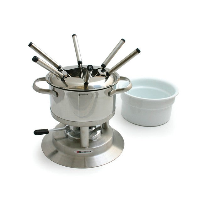 Swissmar Arosa 11Pc Stainless Fondue Set