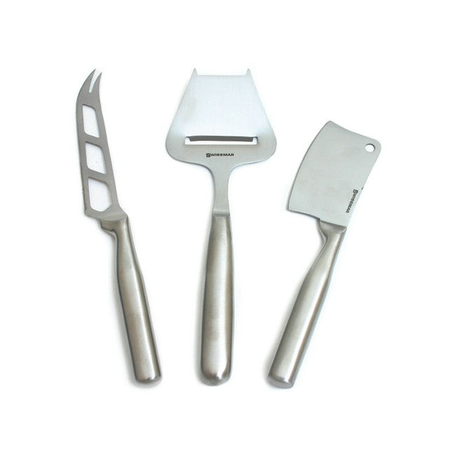 Swissmar Stainless Steel 3Pc Cheese Knife Set