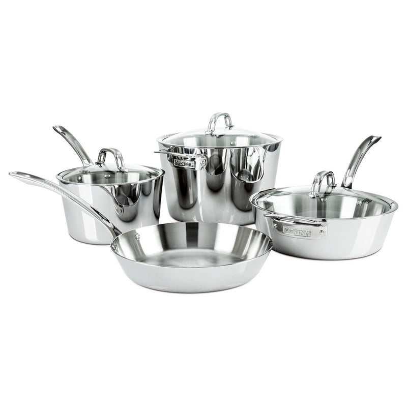 Viking Contemporary 3-Ply - 7 Pc. Cookware Set - Mirror Finish