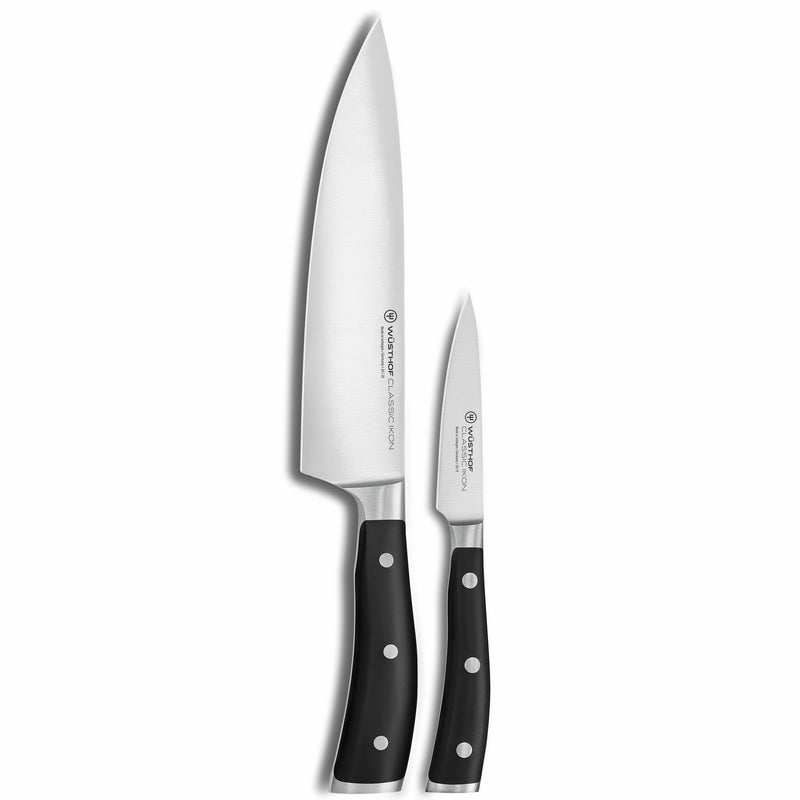 Wusthof Classic Ikon - 2 Pc. Chef’s Knife Set- Personalized Engraving Available