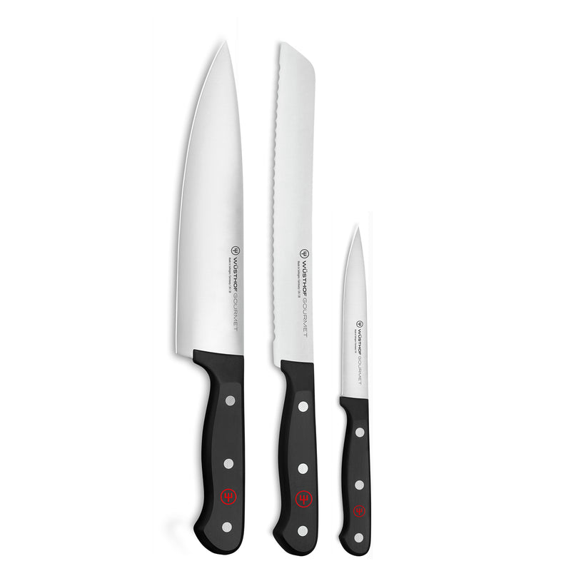 Wusthof Gourmet - 3 Pc. Starter Knife Set- Personalized Engraving Available